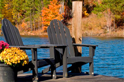 A dock on our lake is a wonderful place to sit, especially during the fall at McLendon Hills